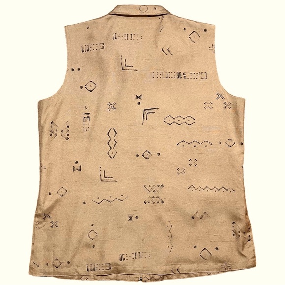 Chico’s Design 100% Silk Lightweight Sleeveless Zip Vest Chico’s Sz 3 US Sz L - Picture 2 of 12